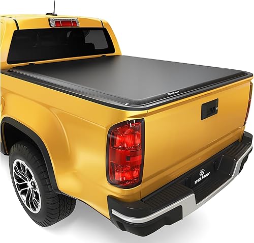 YITAMOTOR Cubierta suave enrollable para caja de camioneta compatible con Chevy ColoradoGMC Canyon 2015-2022, plataforma Fleetside de 5.2 pies