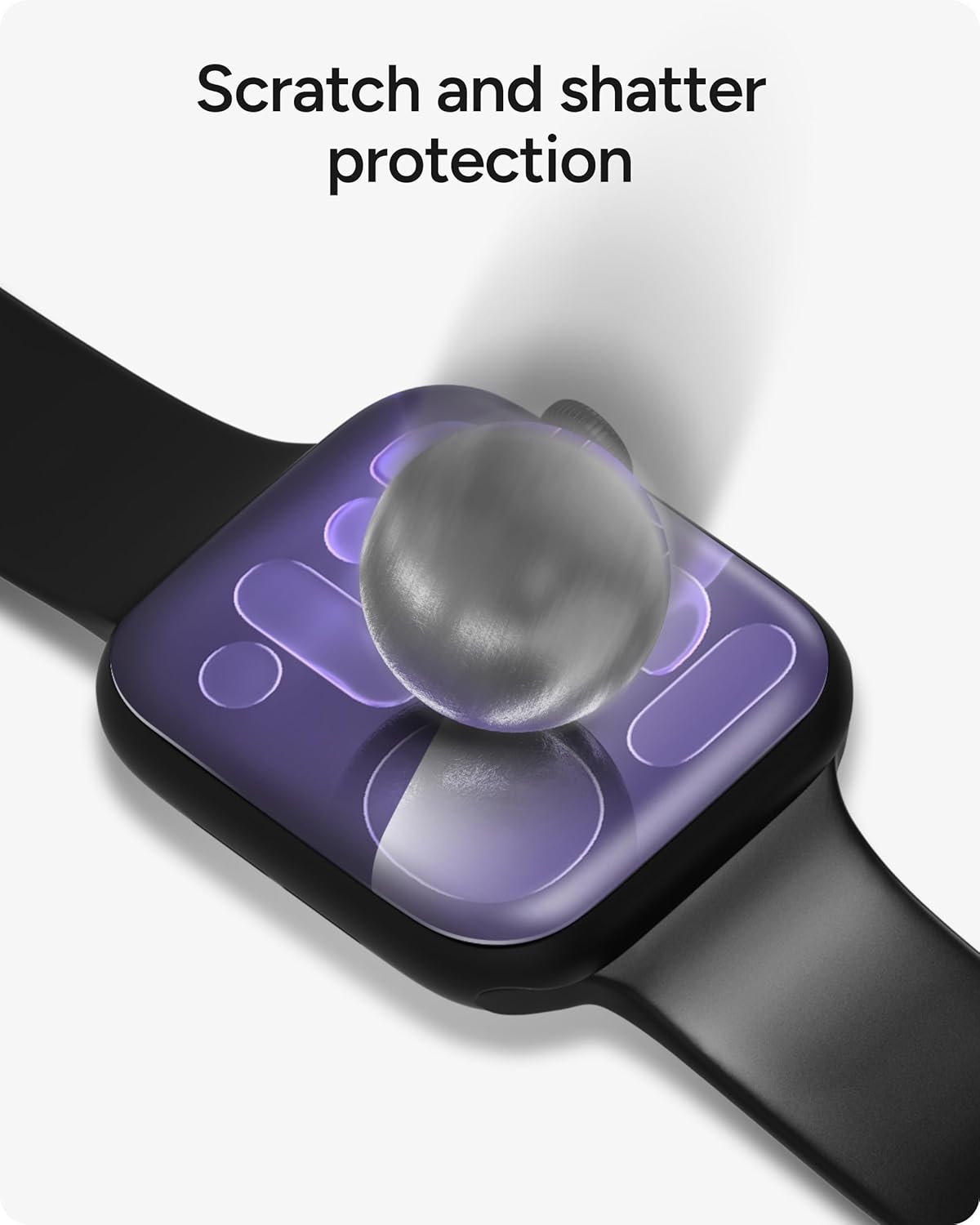 ZAGG Ultra Clear Film Screen Protector for Apple Watch Series 11/10, Watch Size: 42mm – Impact & Scratch Protection, Self-Healing Nano Technology, High-Definition Clarity, Easy Installation