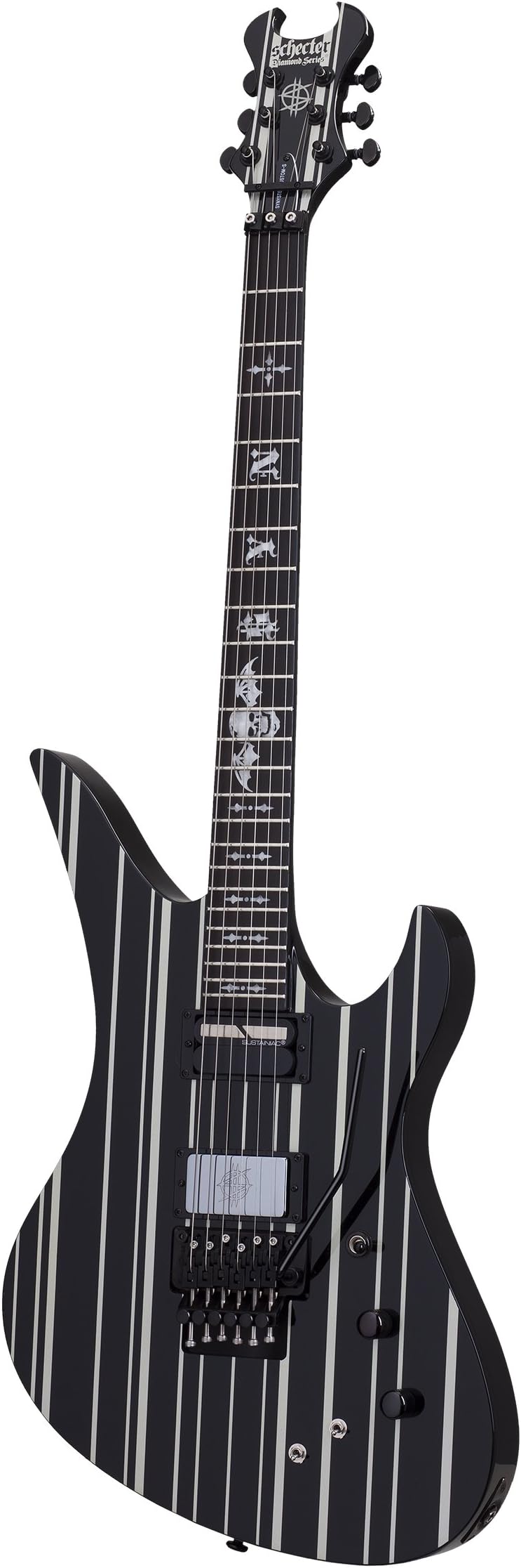 Synyster Gates Custom-S - Black with Silver Stripes