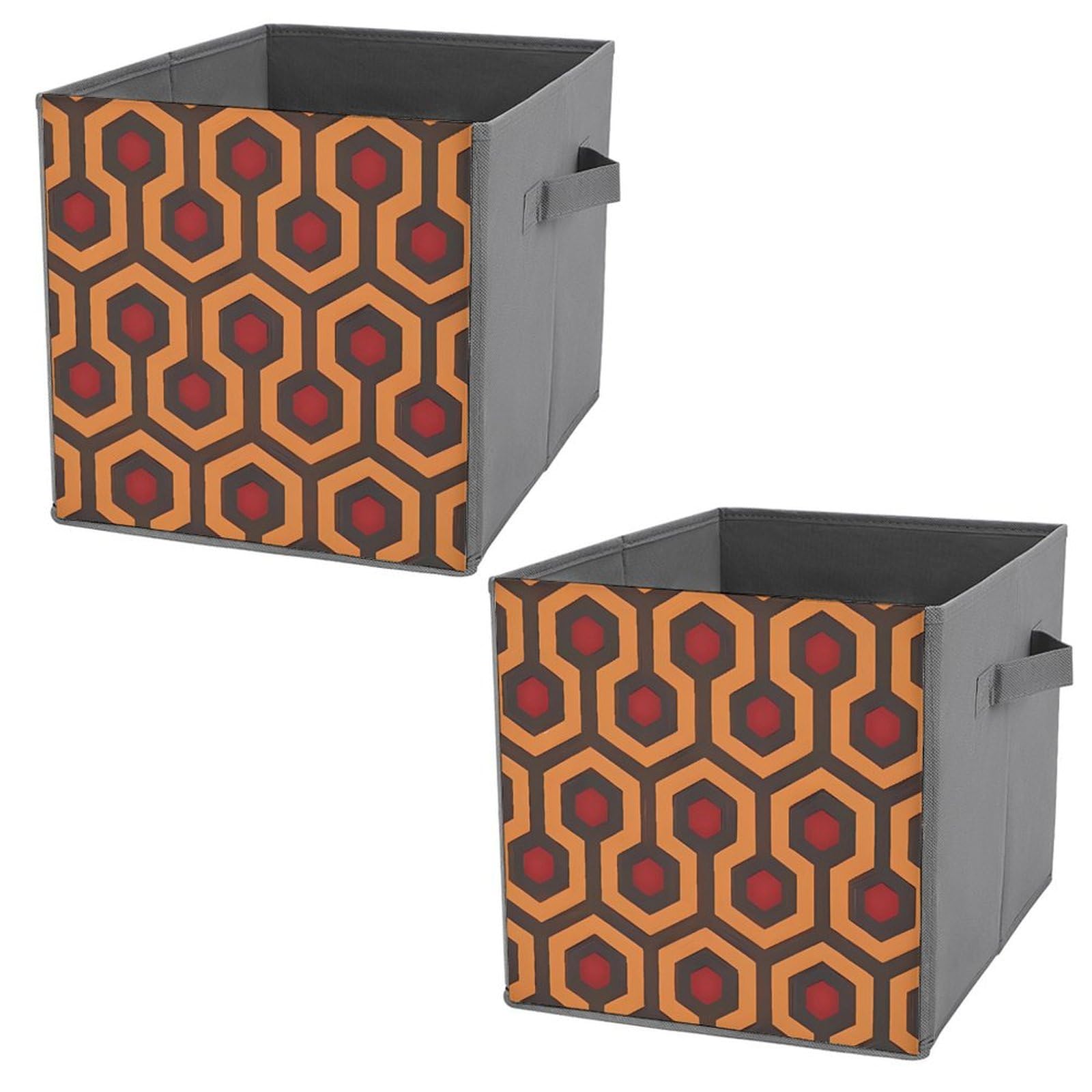Bacs de rangement pliables à poignées en cuir pour organiser draps