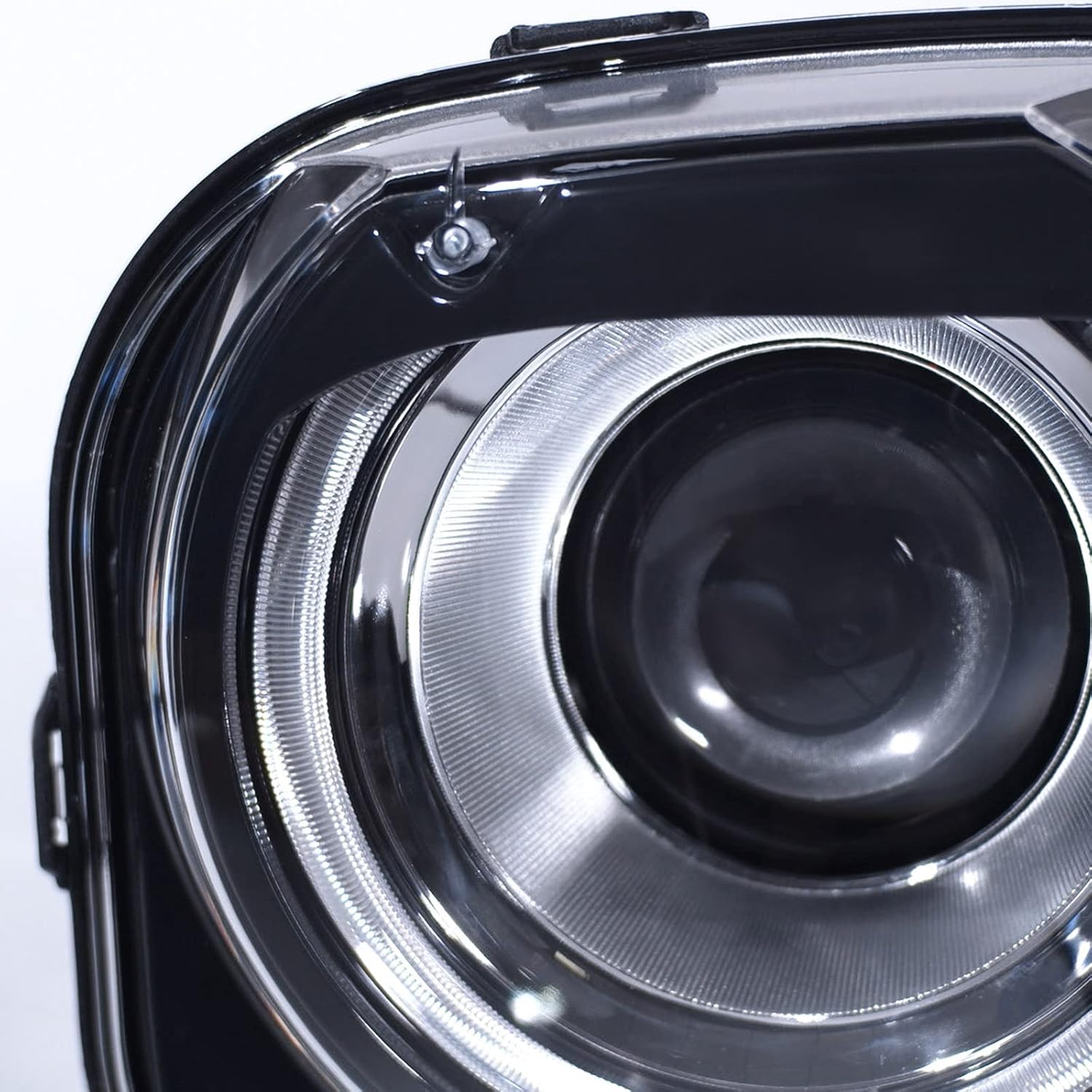 FIONE - For Dodge Challenger Headlight Assembly 2015 2016 2017 2018 2019 2020 2021 Black Housing Halogen Headlamps Replaceable Left Driver & Right Passenger Side Headlights 68174065AF 68174064AF