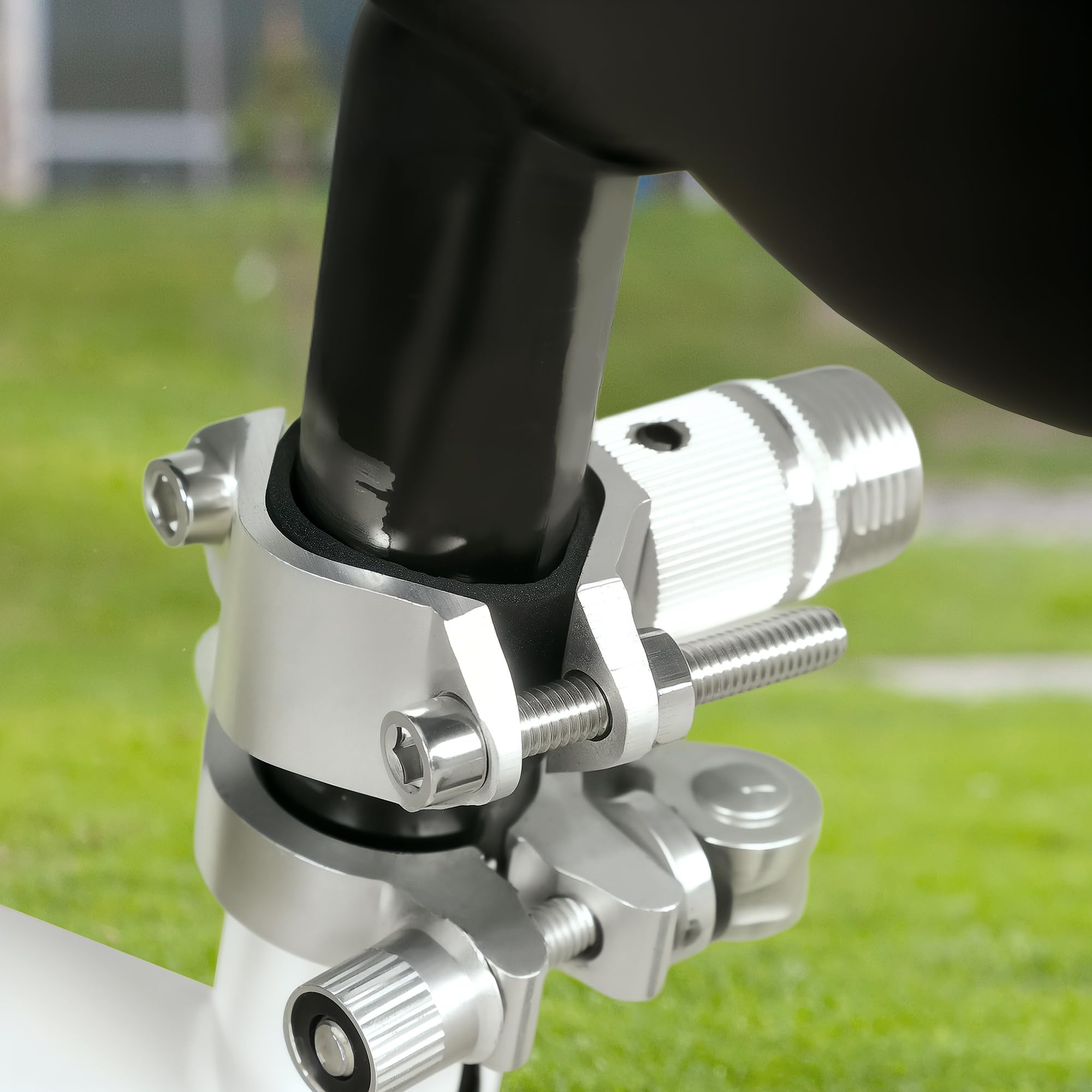 PawHut Laisse pour Chien pour vélo 124 cm, Facile à Installer et Amovible, vélo pour Chien Mains Libres, Laisse d'exercice pour l'entraînement, Le Jogging, Le Cyclisme, Acier et Polyester, Noir