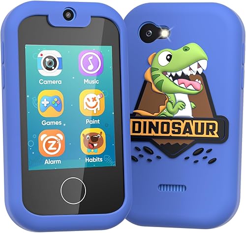 Juguetes de dinosaurio para niños de 3 a 5 años, juguetes para niños de 8 a 12 años, teléfono inteligente, pantalla táctil, aprendizaje de