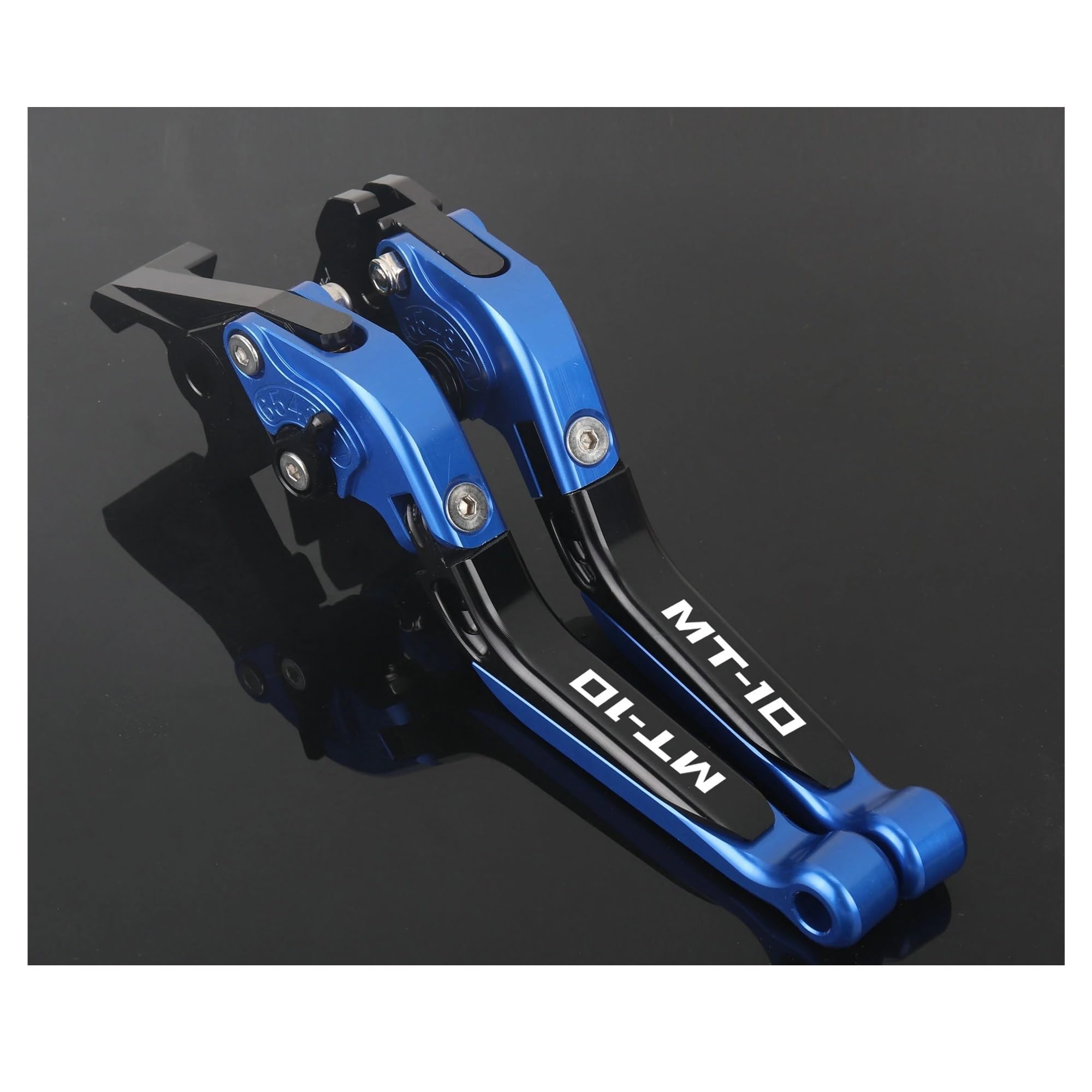Pvxecag 2022-2024 Blued Folding Clutch Lever For Mt10 2022-2024 For Mt-10 Motorcycle Adjustable Folding Cnc Brake Clutch Lever Handle Guard Levers For Mt 10 Fz10