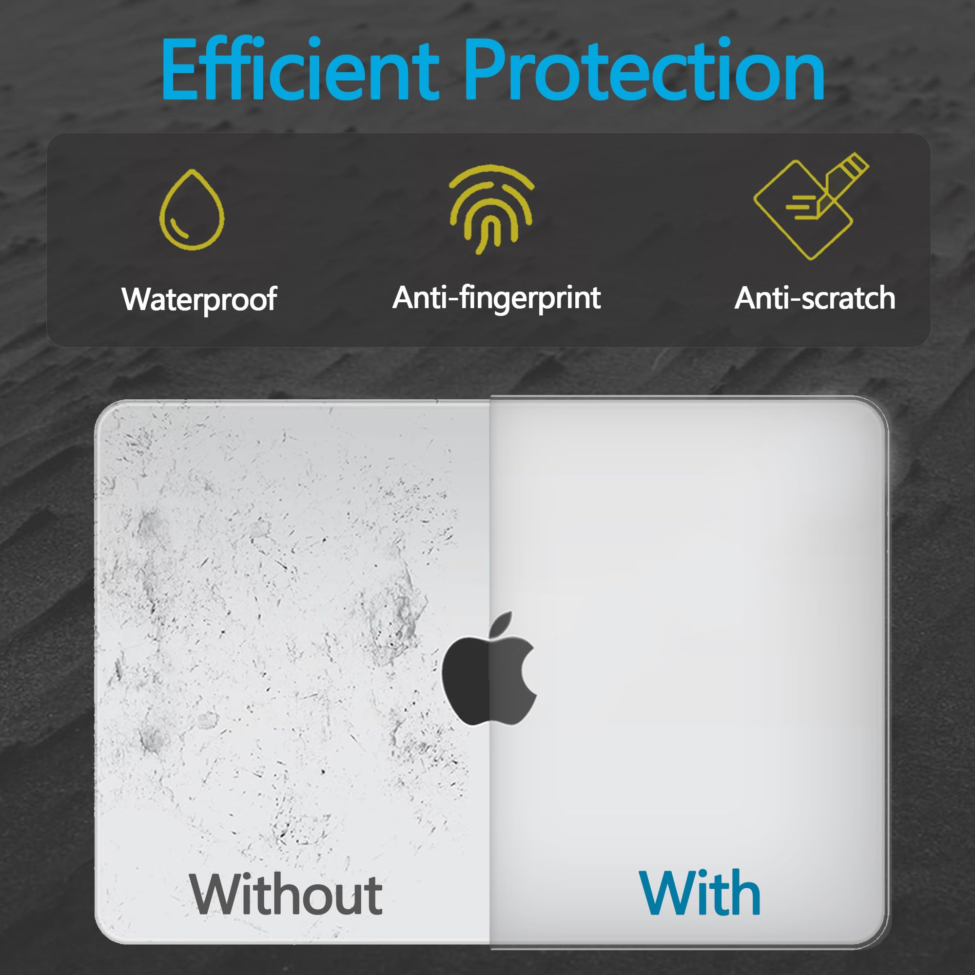 NPUOLS Custodia Protettiva per MacBook Pro 13 Pollici Cover M2 M1 2023-2020 Modello A2338 A2289 A2251,Come il Colore Originale,Ultra Sottile Cover Rigide e EU Tastiera Cover,Matte Trasparente