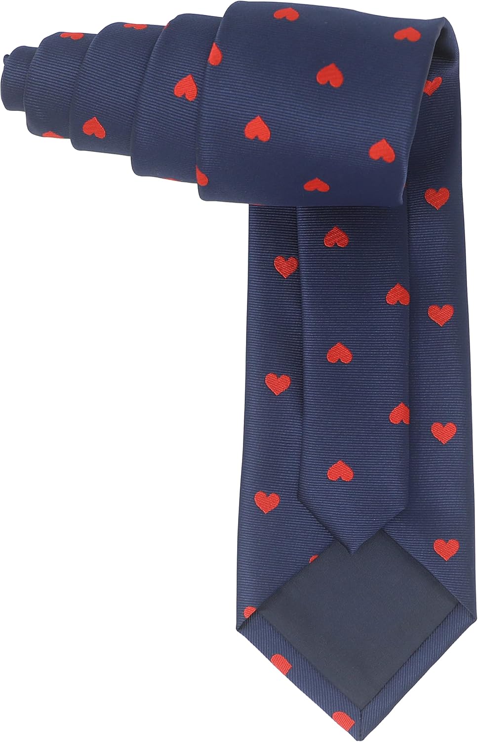 Red Heart Necktie With Gift Box Valentine Day Gift Neck Tie