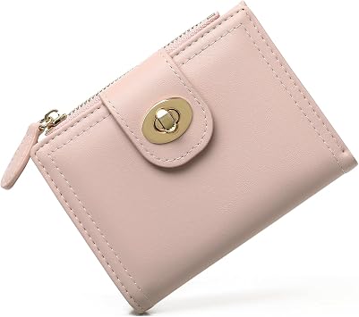 GOIACII Purses for Women Bifold Card Holder Small Purse with Zipper Coin Pocket
