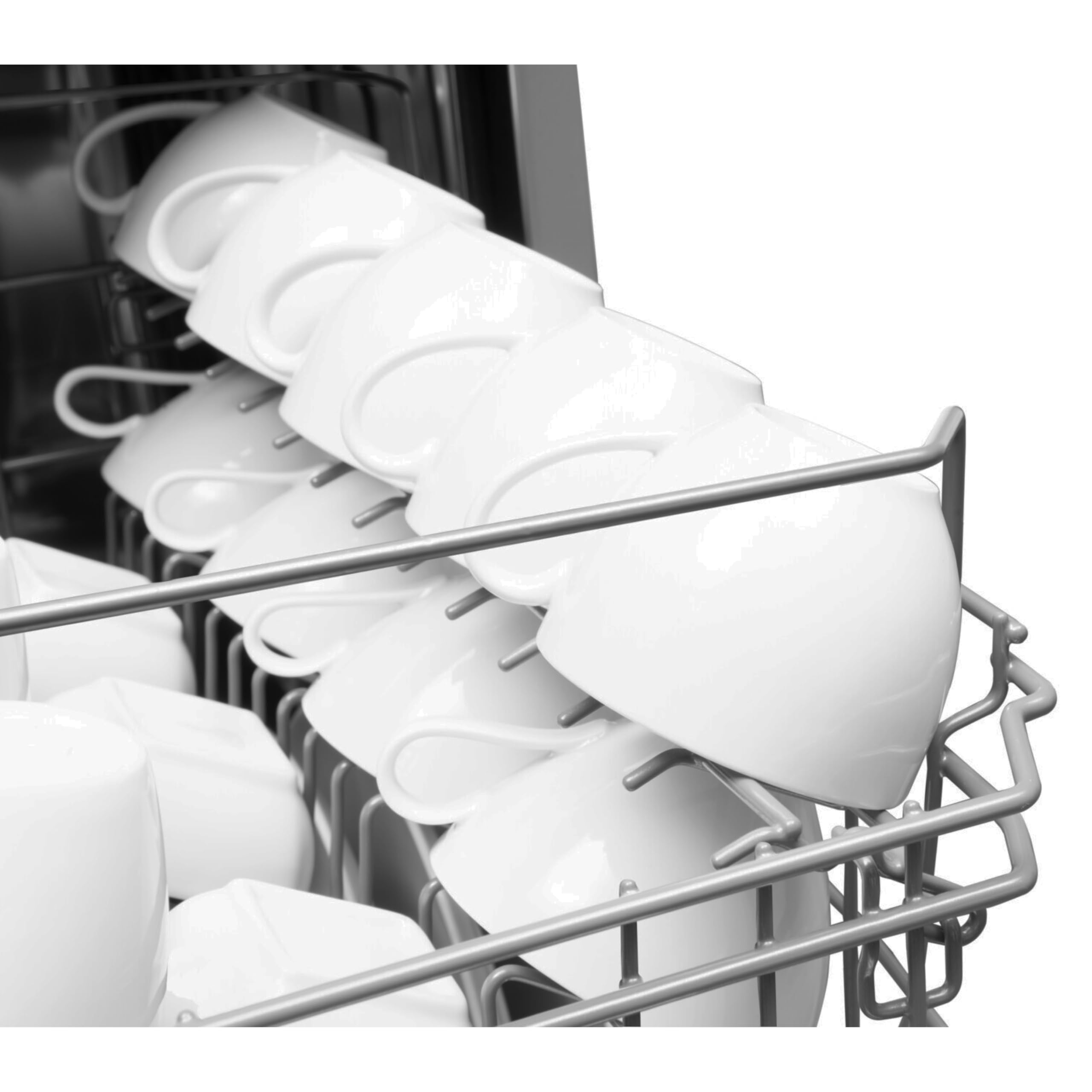 Amica Einbau Geschirrspüler 45 cm 10 Maßgedecke OpenDry EGSPV 586 901 | 6 Programme, SmartTray 1/2 Besteckschublade, Add+ Nachlegefunktion, AquaStopp, BlueDot+, Höhenverstellbarer Oberkorb