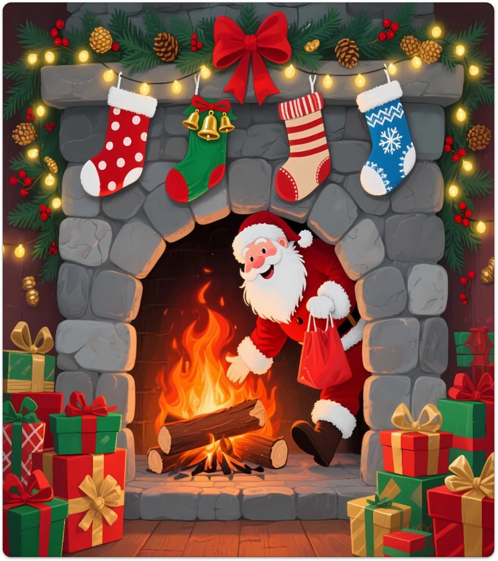 Dishwasher Magnetic Cover, Christmas Magnetic Dishwasher Sticker Cover, 23" X 26" Magnetic Cover for Dishwasher Kitchen Art Decor