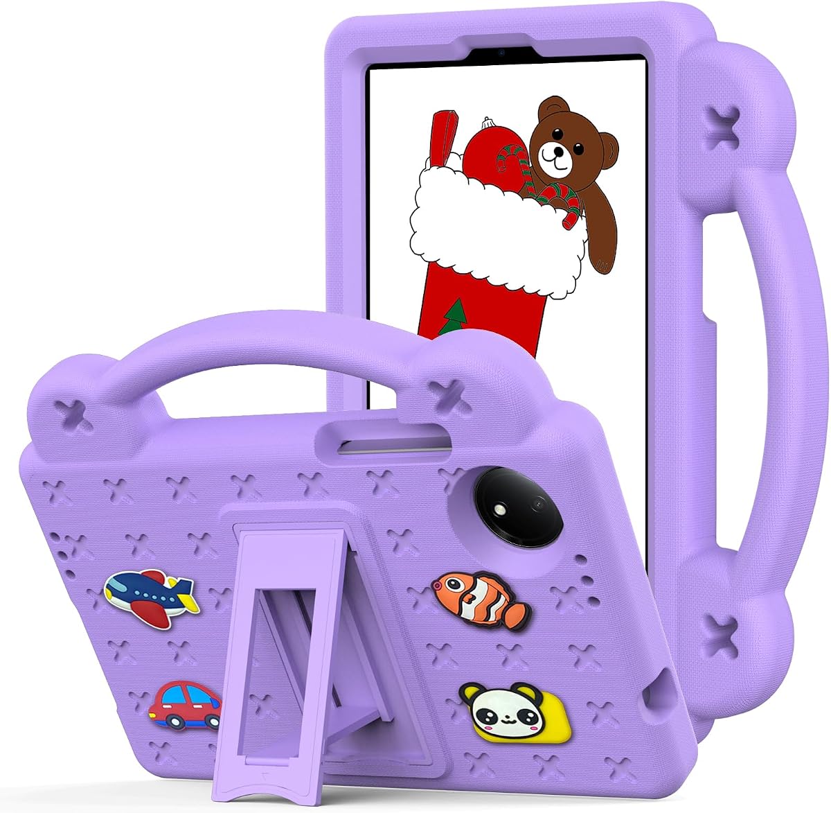 YRH Case for TCL Tab 8 NXTPAPER 5G Tablet 8.7'' 2025, for TCL Tab 8 (Gen 2) 2025, Kids EVA Tablet Cover with Kickstand Handle, Purple