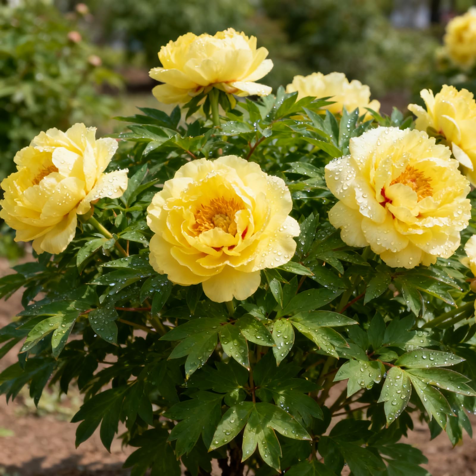 Perennial Peony Bulbs/Grows Well in Containers/Natural Organic/Excellent Display Indoor Perennial Balcony Garden Bulbs-D-2 Bulbs — image 1
