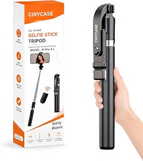CIRYCASE® Selfie Stick Tripod with Light, 67 inch /170CM Reinforced Tripod for Mobile Phone, Multi-Functional Bluetooth Lo... Price In India