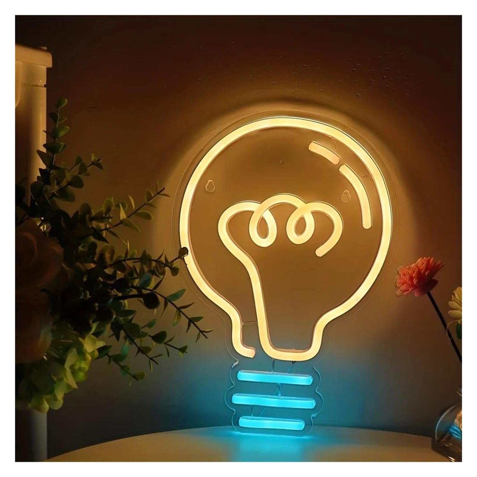 Wiszące neony artystyczne Żarówki Neonowe LED Dekoracja Ścienna Do Pokojów Spotkania Rodzinne Imprezy Oświetlenie Sypialni Lampki Nocne 20.5cmx29.5cm