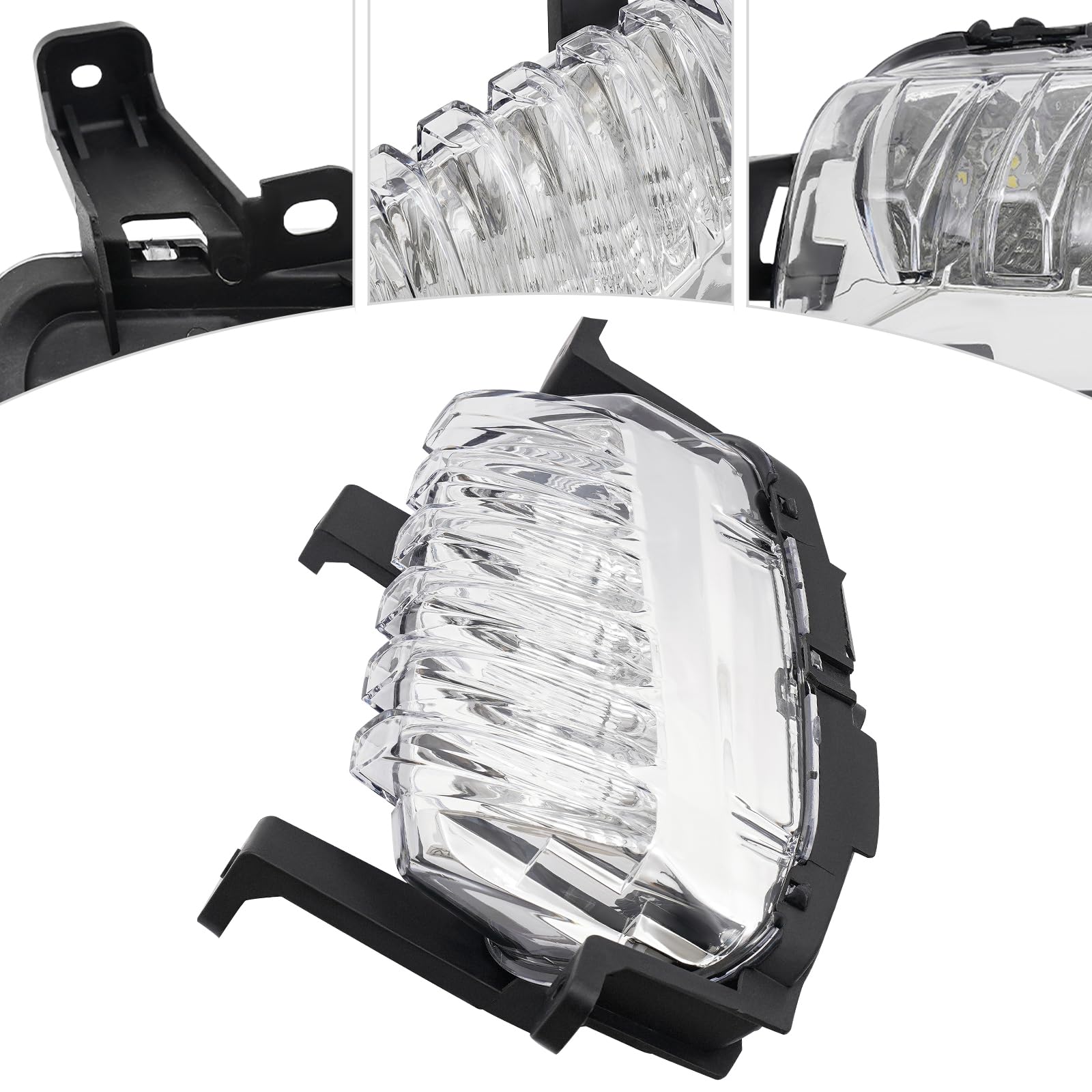 YINZINR LED Daytime Running Light Assembly Fits for 2018-2019 Hyundai Sonata Limited 2.0T, OEM # 92208C1600, 92207C1600 (Left Driver Side)