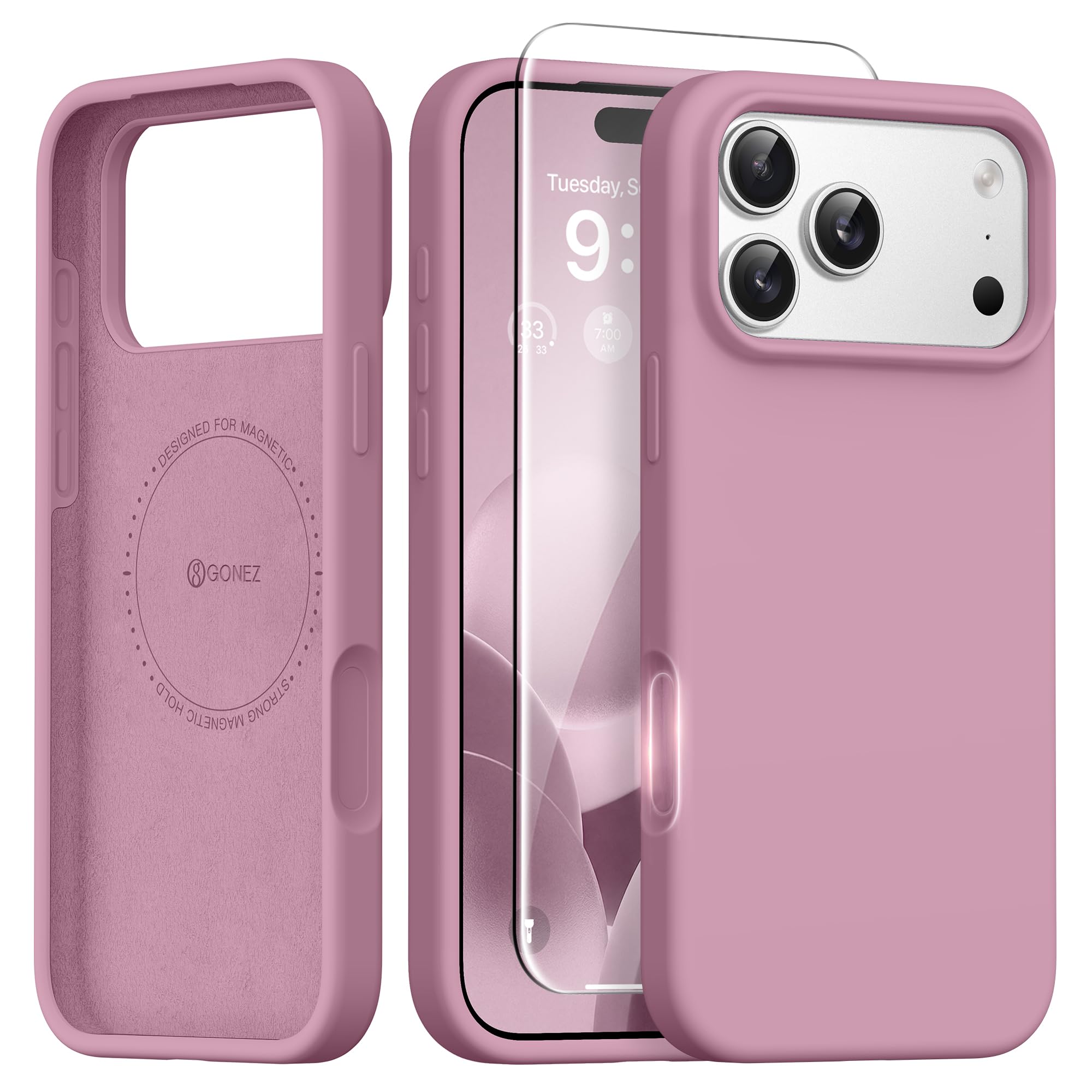 Coque anti-rayures iPhone 17 Pro compatible MagSafe avec verre trempé écran - 8