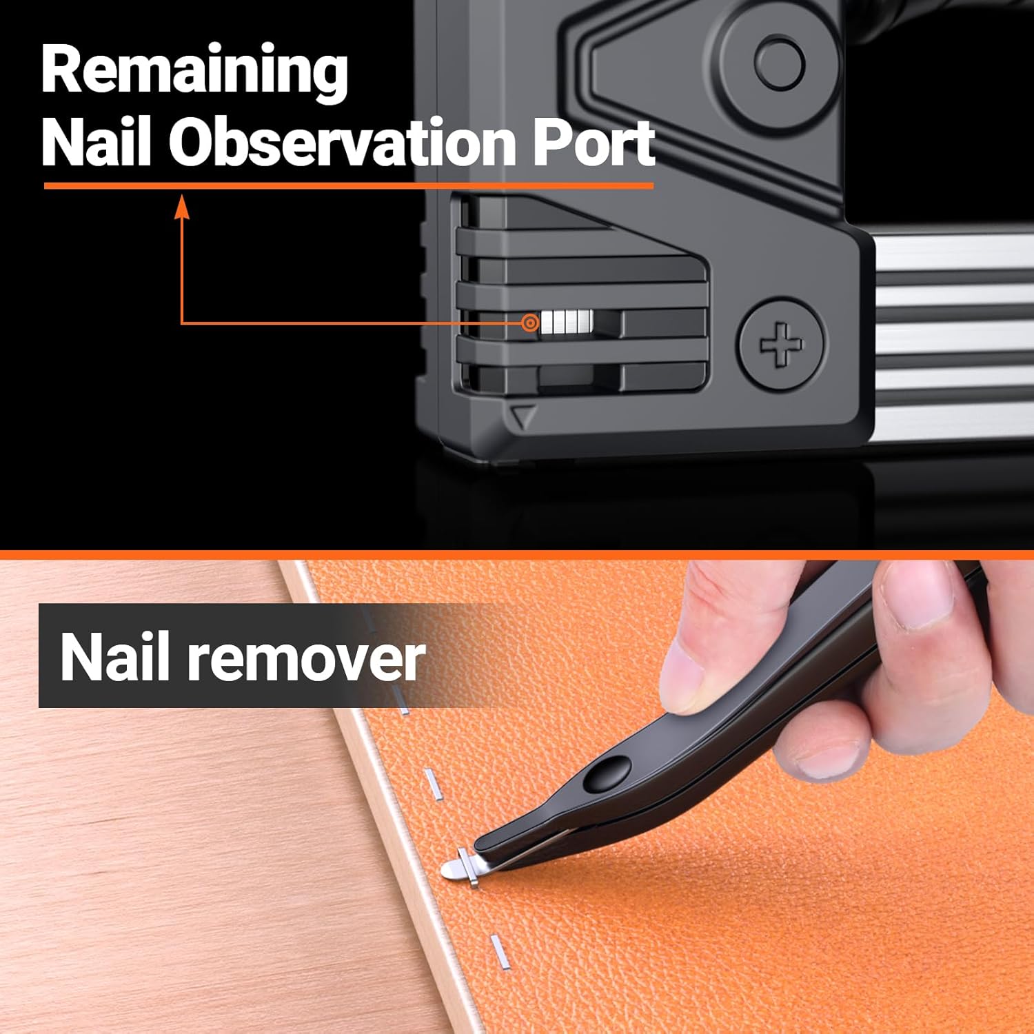 Self-Adjusting Staple Gun Kit- Heavy Duty Manual Stapler Staples &