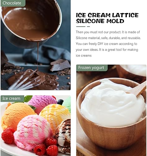 Miniatura 8 de LIFKOME 1 Set Homemade Ice Cream Mold Molde De Para Resina Mini Cake Molds Silicone Popsicles Mold Molds for Baking Silicone Ice Molds Baby Biscuit