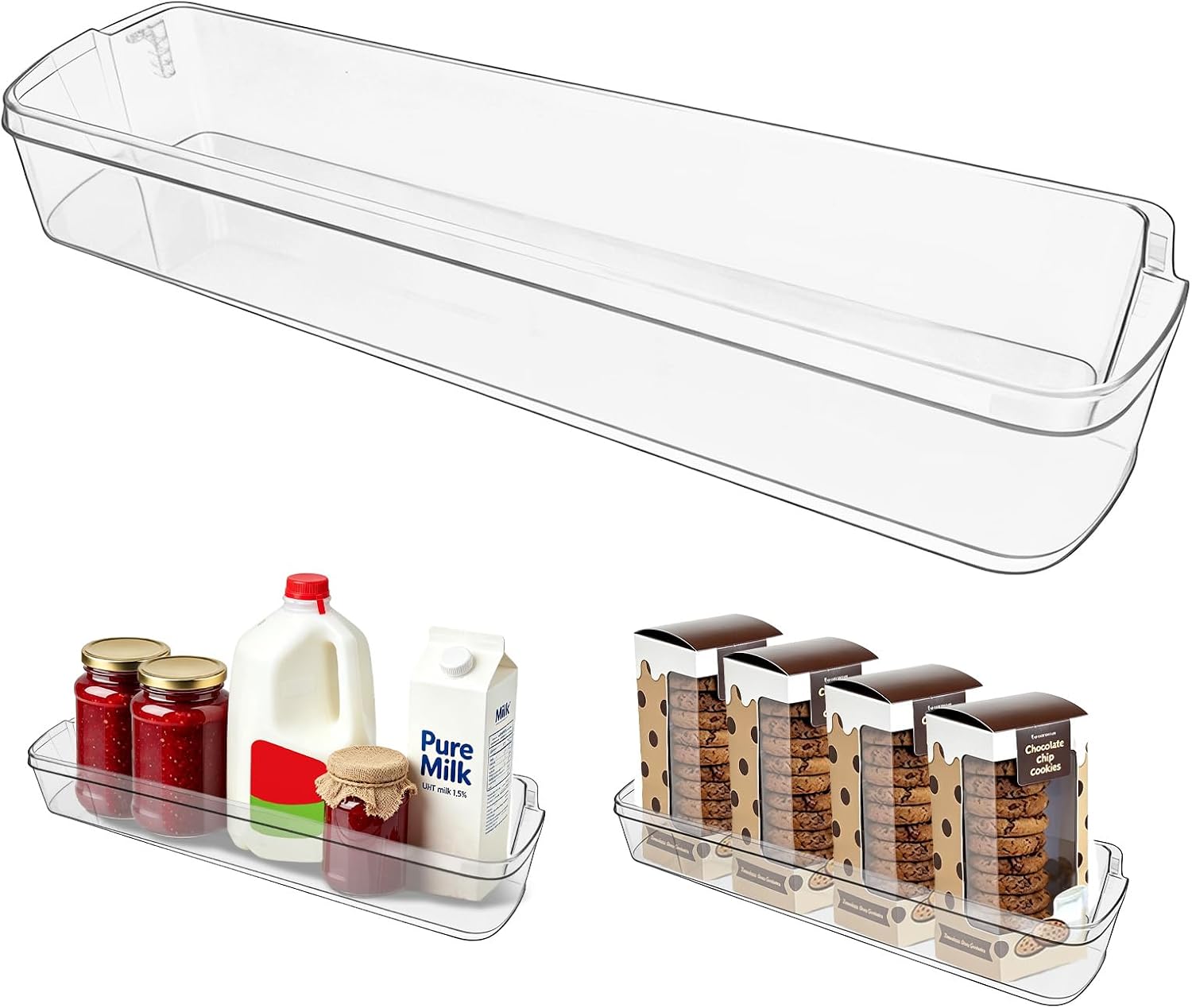 Upgraded Man62749601 Refrigerator Door Shelf Fit for LG or Kenmore Refrigerator,Replaceable Models:LDC24370ST,LBC24360SW/00(LG);795.79043.312,795.79042.312(Kenmore) etc