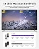 VCELINK Cable Extensor HDMI 8K, Extensor HDMI 8K@60Hz 4K@120Hz, 0.18m | Adaptador Macho a Hembra de Alta Velocidad 48Gbps, HDCP 2.2/2.3, Compatible con Roku TV Stick, HDTV, Consolas de Juegos, Laptops 5