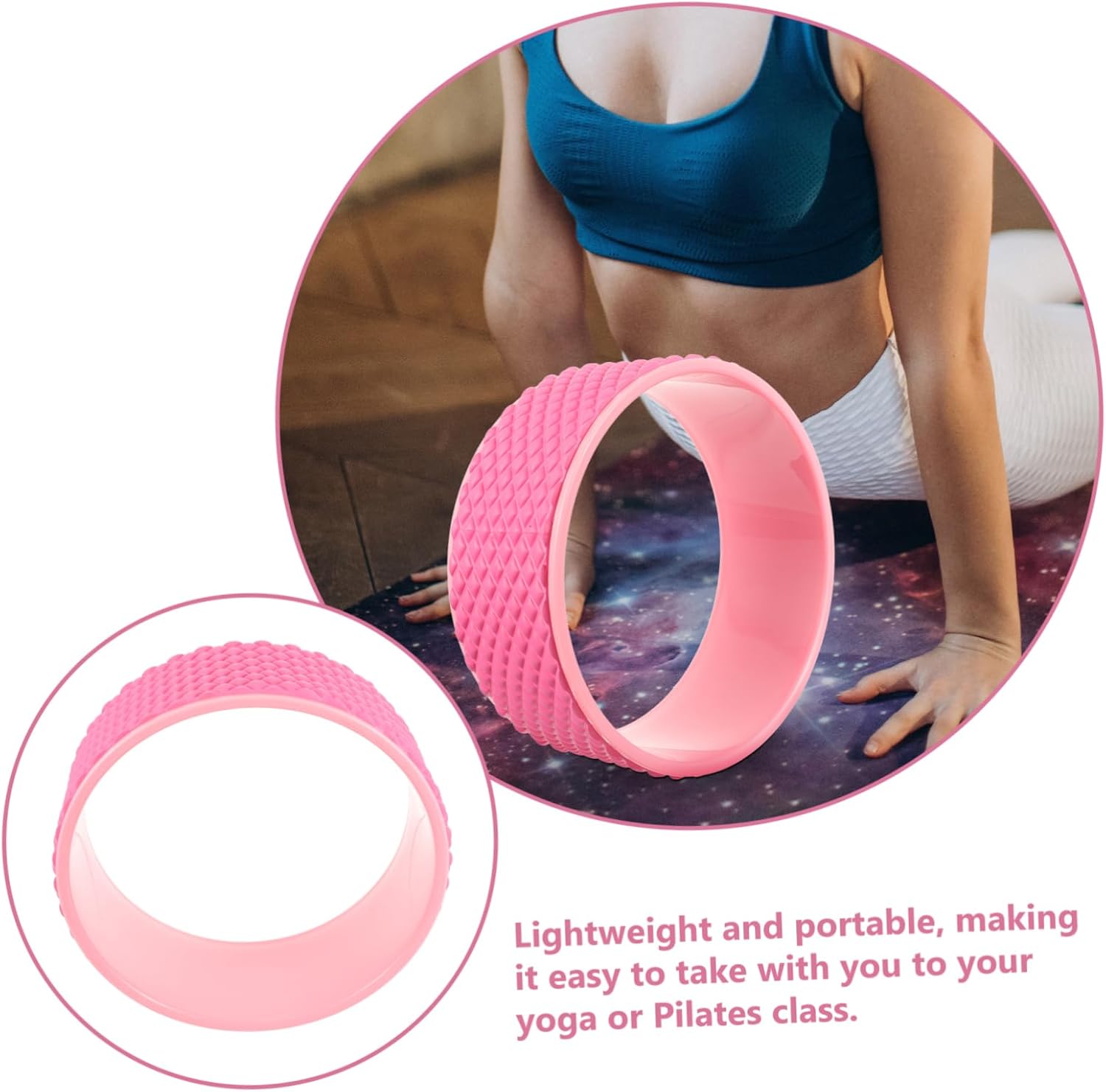 Yoga Training Wheels for Back Pain Relief Spine Yoga Wheel Exercise Equipment