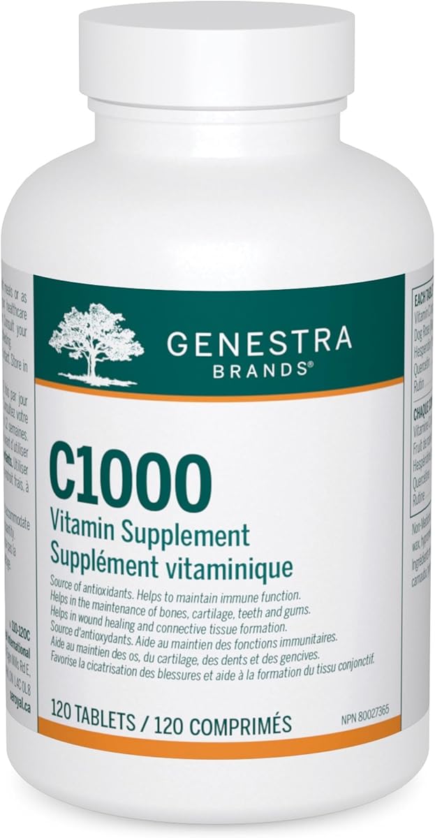 Genestra Brands - C1000-1,000 mg Ascorbic Acid per Tablet - 120 Tablets