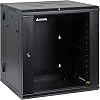 AEONS 6U Professional Wall Mount IT Cabinet Enclosure Double Section Hinged Swing Out 19-Inch Server Network Rack with Vented Door 22-Inches Deep Black (Fully Assembled)