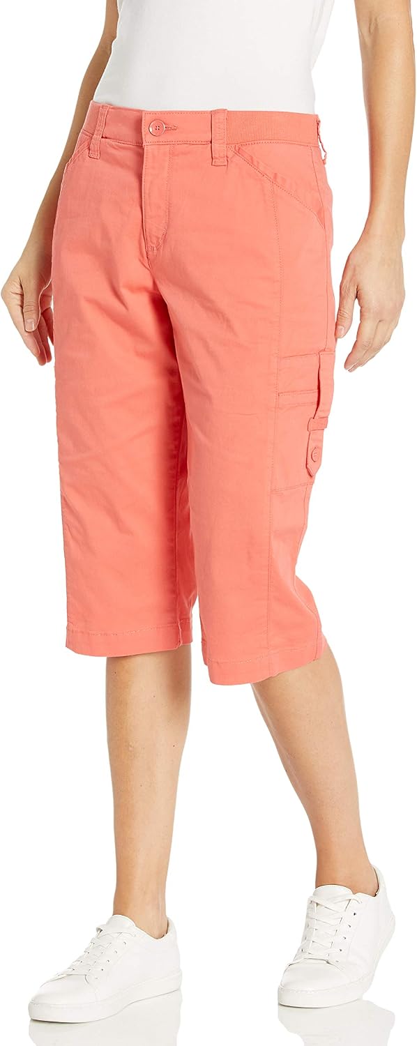 Lee Women's Flex-to-go Relaxed Fit Cargo Skimmer Capri Pant