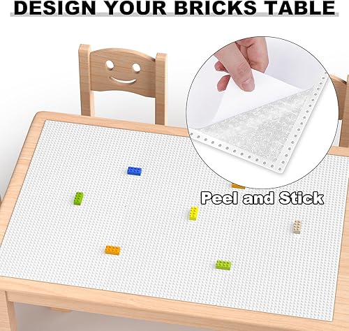 Miniatura 40 de Placas de base clásicas, paquete de 10 ladrillos de construcción grandes de 10 x 10 pulgadas, compatibles con todas las principales marcas, regalo