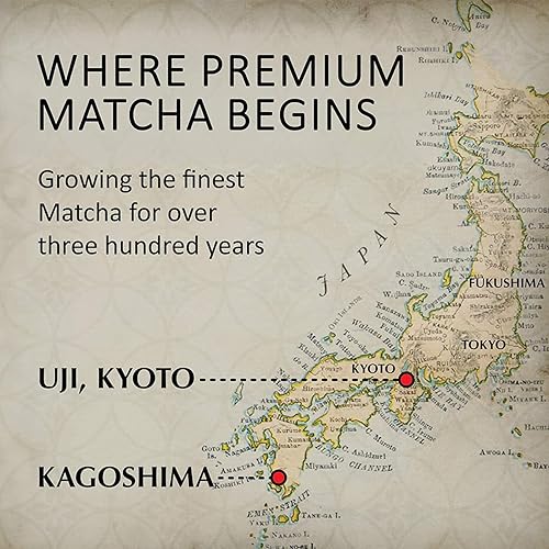 Miniatura 8 de DoMatcha Master's Choice - Té verde matcha ceremonial Finest en polvo de 1.06 oz, 25 porciones, matcha elaborado en Kioto con sabor rico, color