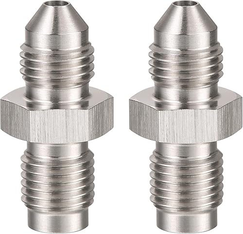 Miniatura 7 de 3AN macho a 38-24 macho invertido Flare adaptador de freno de acero inoxidable conector de montaje