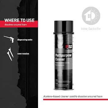 منظف HandiFoam Handi-Cleaner ، 12 أونصة ، منظف مذيب رذاذ متعدد الأغراض ، يذوب الرغوة غير المعالجة ؛ افعلها بنفسك منظف مذيب الرغوة ؛ متوافق مع مشغل الرذاذ أو وحدة توزيع الأدوات اليدوية