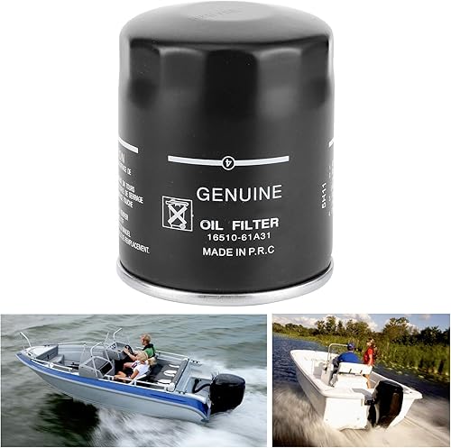 Miniatura 3 de Reemplazo del filtro de aceite, filtro de aceite fuera de borda 1651061A31 16510-96J00 Cuatro tiempos del motor del motor de repuesto para DF70A