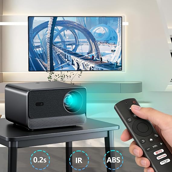 AWO Replacement Remote Control Compatible for Lisowod L03Pro,for Lisowod L61Pro,for ELEPHAS W1K,for ONOAYO ONO3,for HAPPRUN H11,for AURZEN Boom 3 F503 Mini Portable Movie Projectors