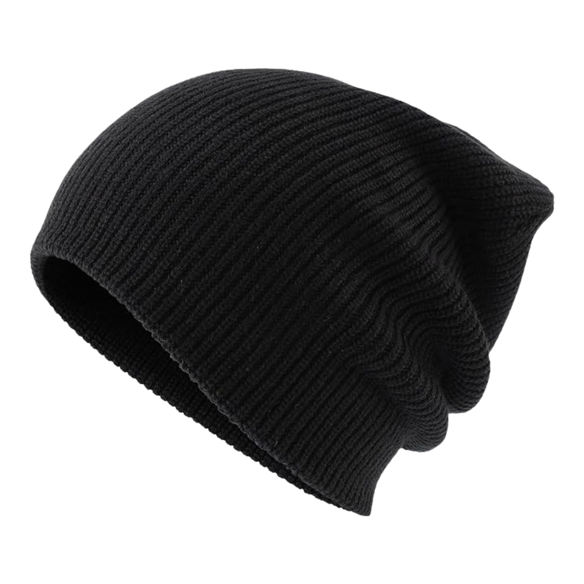ATLASEASE Winter Hats for Women and Men Beanie Hat Boys Knit Cuffed Beanies Cute Hats Smiley Face Skull Cap for Adult Ski Hat (in, Alpha, Free Size, Black) 2