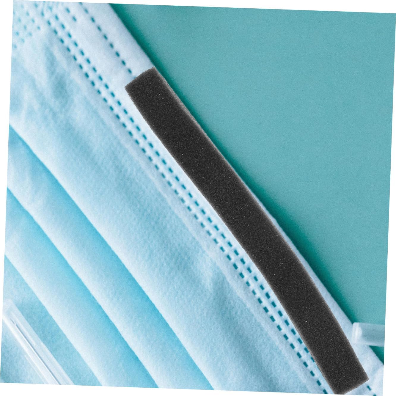 DRESSOOS Anti-Fog Nose Bridge Pads for Glasses Sponge Nose Strips Mask Accessories Vision for Outdoor Use Black DIY Sewing Craft Clips
