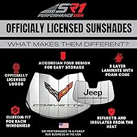 Vista 2 de Corvette parasol para parabrisas insulado