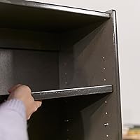 Vista 10 de ECR4Kids Estantería clásica, 60 pulgadas, estantes ajustables, color gris lavado