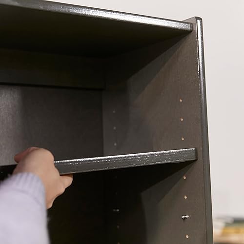 Miniatura 10 de ECR4Kids Estantería clásica, 60 pulgadas, estantes ajustables, color gris lavado