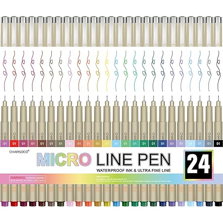 01 Micron Pen Set Color Archive Ink