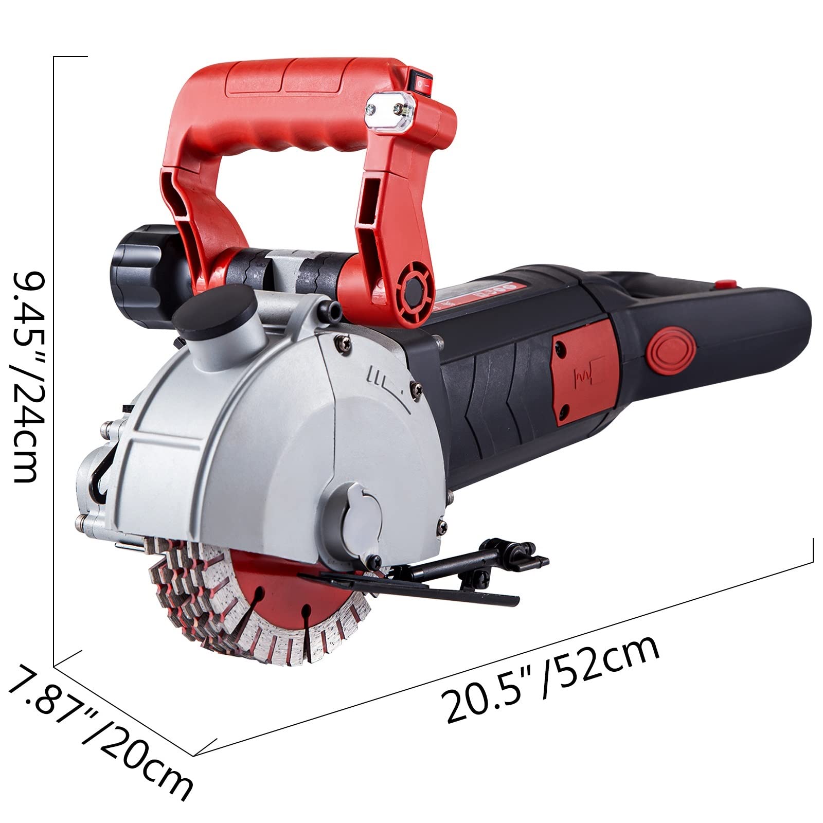 4800W gąsienica do betonu elektryczna maszyna do rowków celowniczych 125mm zestaw elektronarzędzi do cięcia piłą tarczową Do samodzielnego montażu
