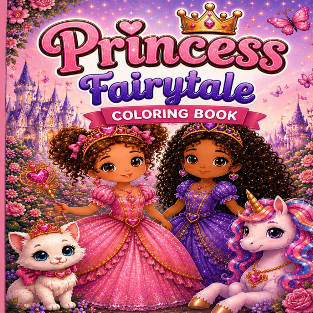 Princess Fairytale Coloring Book