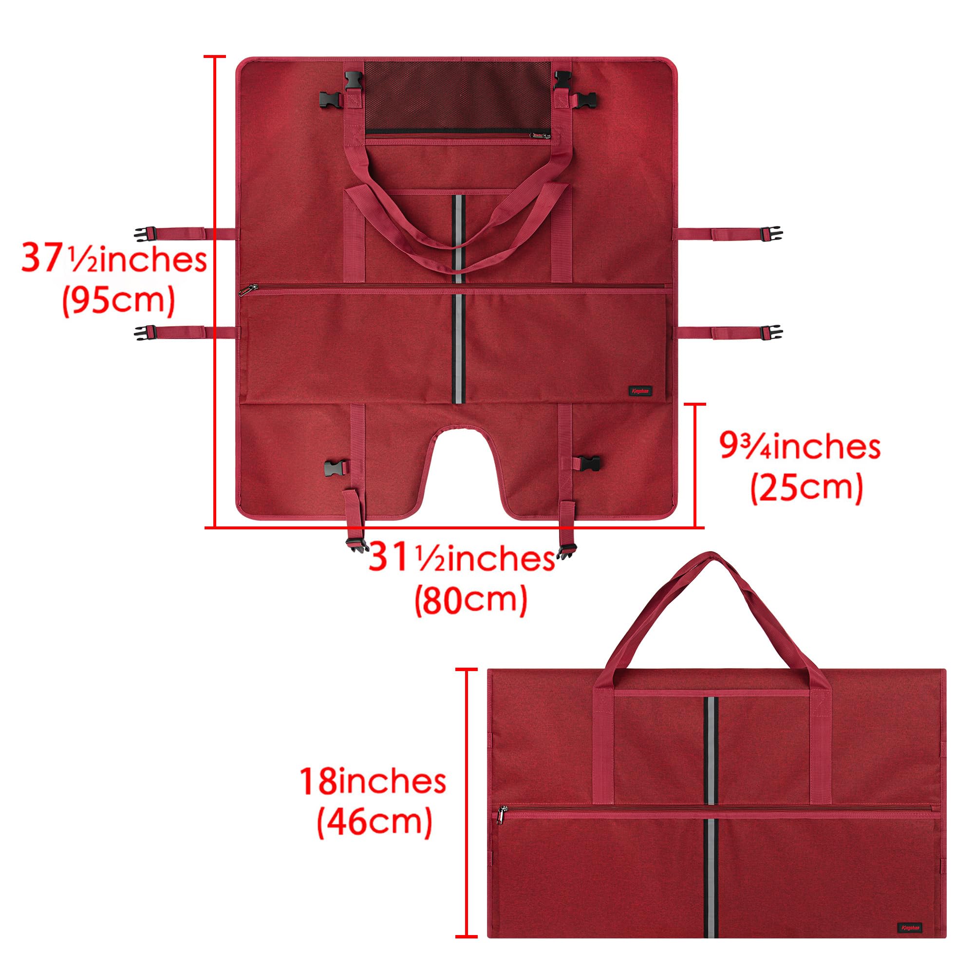 Torba podróżna, kompatybilna z komputerem stacjonarnym 32-calowym All-in-One i monitorem 81.3 cm (ciemnoczerwony)