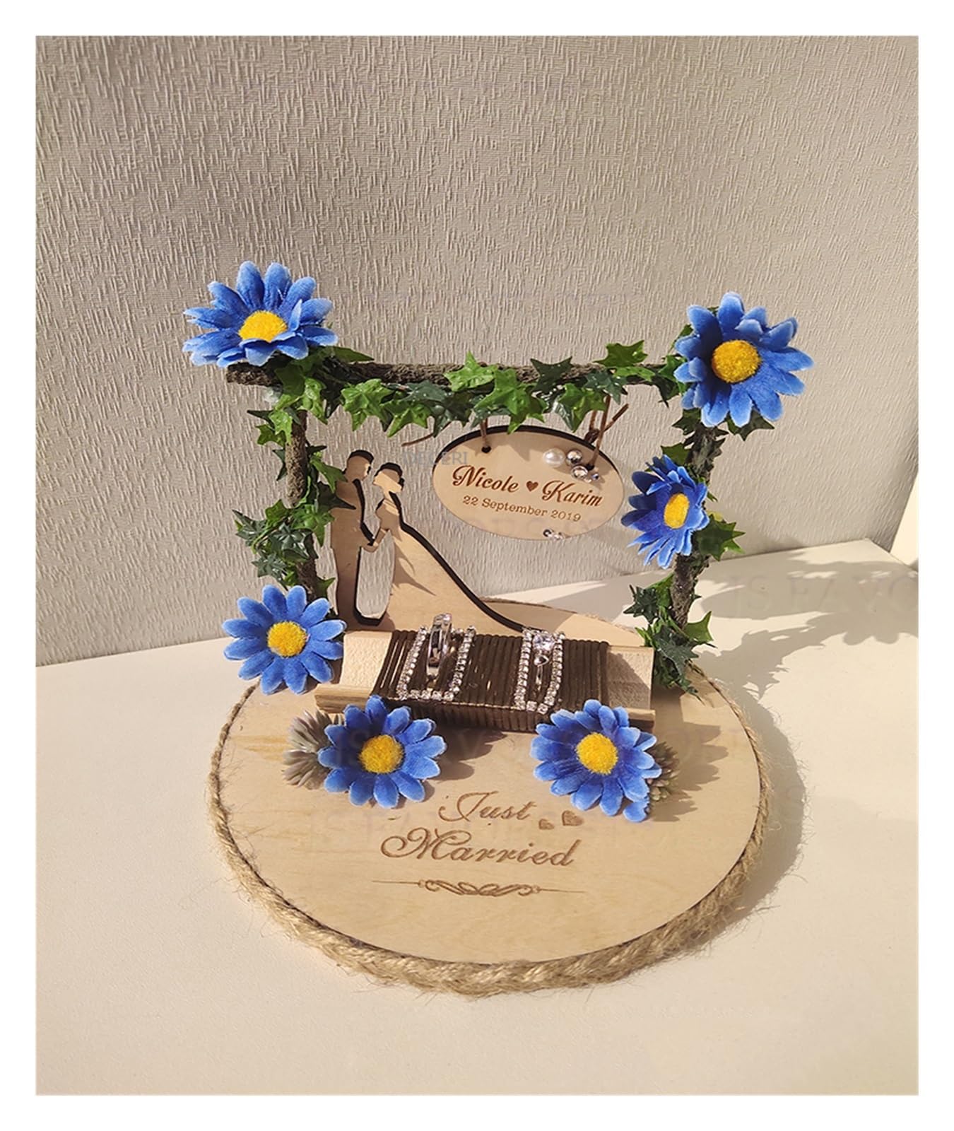 Portafedi In Legno Per Matrimoni 1 cuscino for anello di fidanzamento for proposta matrimonio