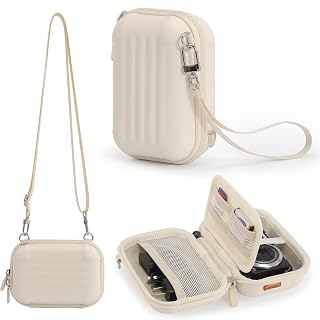 Cwatcun Hard Camera Case, Compact Digital Camera Sling Bag for Canon/Sony