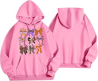 Halloween Hoodies for Women 2025 Fall Fashion Long Sleeve Cute Ghost Graphic Lightweight Hoodie with Pockets