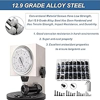Vista 5 de 1230 piezas, kit surtido de tornillos métricos M2 M3 M4 M5, acero aleado de grado 12.9, juego de tornillos de cabeza hexagonal con tuercas