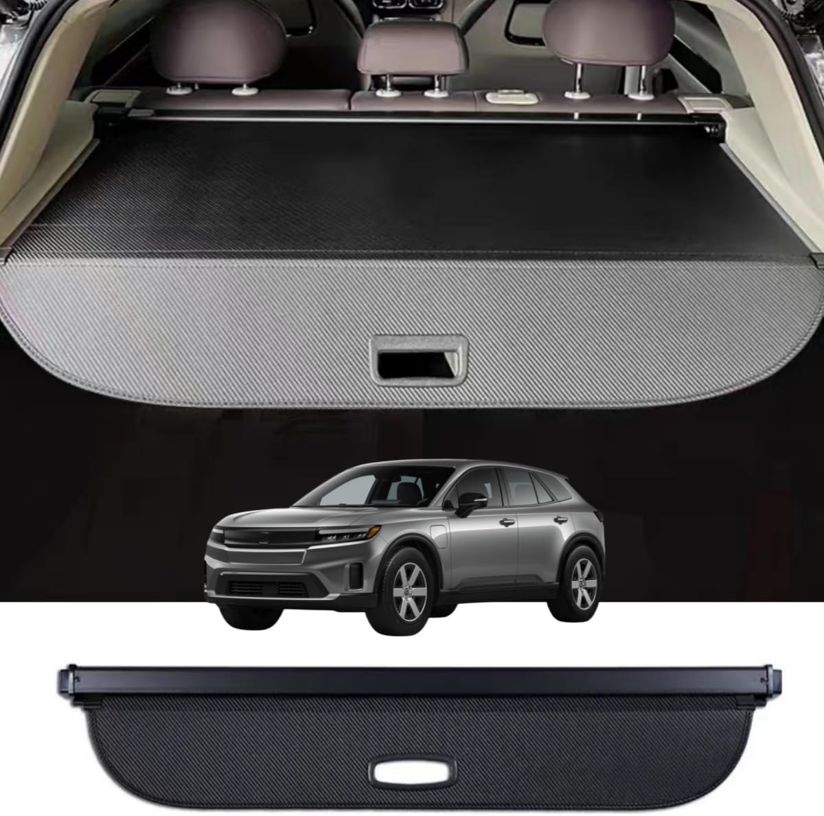 Retractable Cargo Cover Compatible with 2024-2026 Honda Prologue & Chevrolet Blazer EV, Rear Cargo Privacy Screen Car Trunk Luggage Security Shade Shield