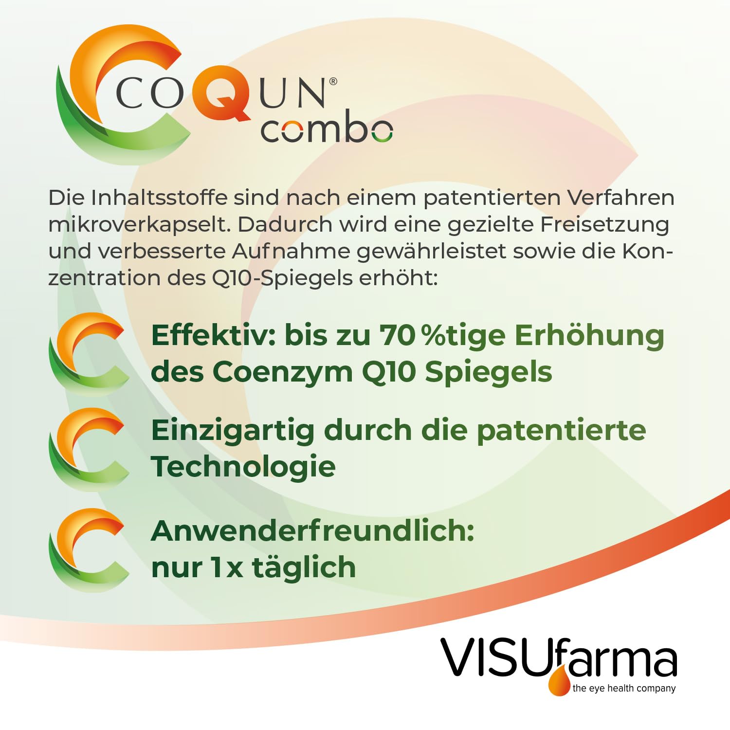 Combo – Coenzym Q10 & Citicolin für Sehnerv & Netzhaut | 60 Tabletten | einzigartige Wirkstoff-Kombination | Ergänzung zu einer bestehenden Glaukomtherapie