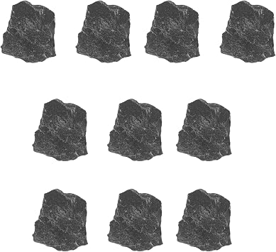 MERRYHAPY 10pcs Basalt Sauna Stones for Electric Heater, Thermal Shock Resistant Heat Retaining Rocks for Hotel and Home Steam Sauna Rooms 2-2.5cm