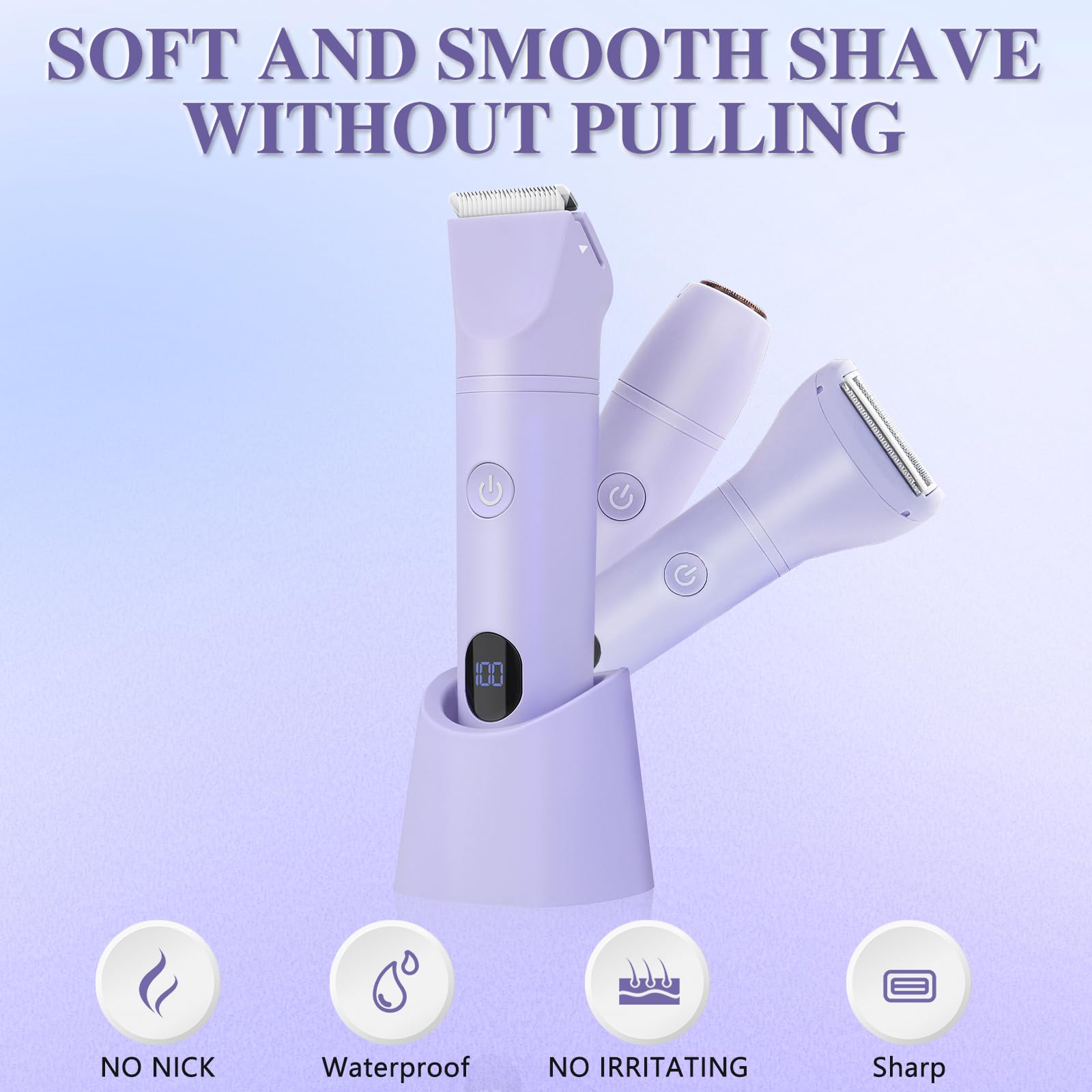 Amazon.com: 3-in-1 Bikini Trimmer for Women, IPX7 Waterproof 